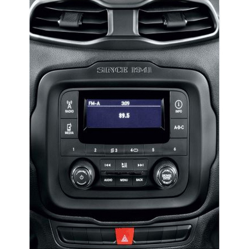 Použitie redukcie pre 9" autorádio Jeep Renegade 2014-