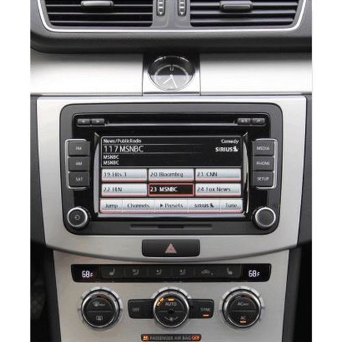 Použitie redukcie pre 10" autorádio VW Passat B7, CC