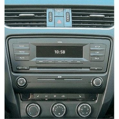 Použitie redukcie pre 10" autorádio Škoda Octavia III