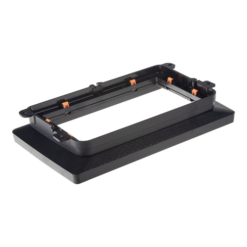 Rámik pre 10" autorádio Škoda Octavia II, VW Touran, Golf5, Roomster (len2DIN), Passat B7, Caddy