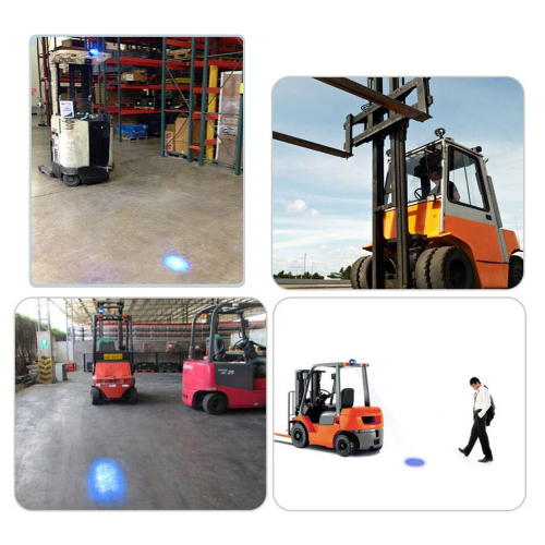 Montáž modrého výstražného LED svetla 2x4W pre vysokozdvižné vozíky