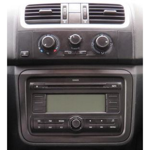 Použitie rámika pre 10" autorádio Škoda Fabia II 0-, Roomster 06-