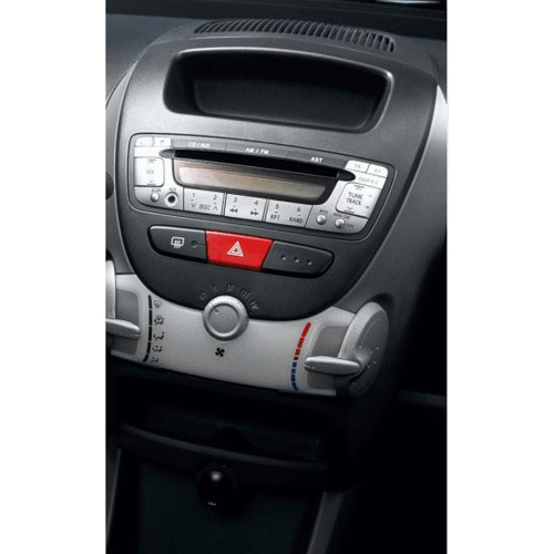 Použitie redukcie pre 10" autorádio PEUGEOT(107) 2005-2014/CITROEN C1 2005-2014/TOYOTA Aygo 2005-2014