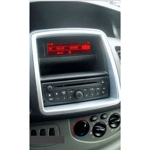 Použitie redukcie pre 10" autorádio Nissan Primastar 2010-, Opel Vivaro 2010-14, Renault Trafic 2011-