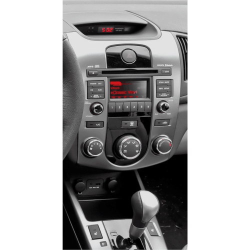 Použitie rámika 2DIN autorádia Kia Forte 2009-2012 s manuálnou klimatizáciou