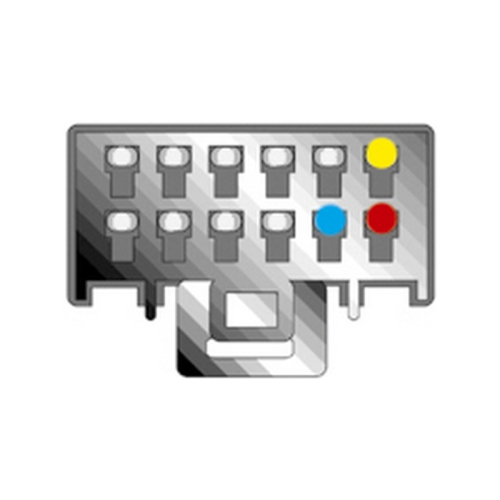 ISO konektor pre autorádia Panasonic so 12-PIN konektorom