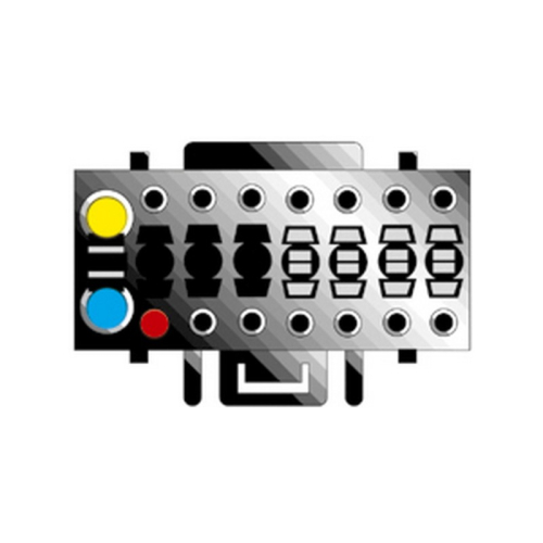 ISO redukcia pre autorádia KENWOOD/JVC 16-pin / ISO