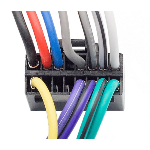 Zapojenie ISO redukcie pre autorádia KENWOOD/JVC 16-pin / ISO