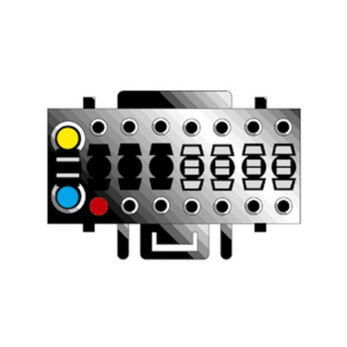 ISO redukcia pre autorádia KENWOOD/JVC 16-pin / ISO