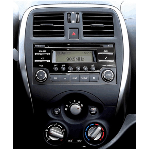 Použitie rámika pre 1-DIN / 2DIN autorádia Nissan Micra (K13 Facelift), Note (E12) 10/2013-