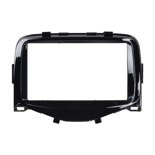 Čierna 2DIN redukcia pre Peugeot 108, Toyota Aygo, Citroën C1 2014-