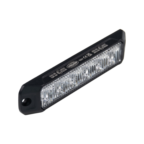 Biely výstražný LED predátor 12-24V, ECE R65