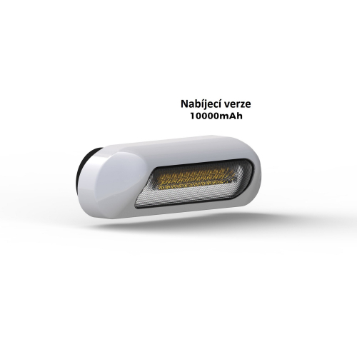 Akumulátorové LED svetlo nástenné s výstražným svetlom, magnet, ECE R65