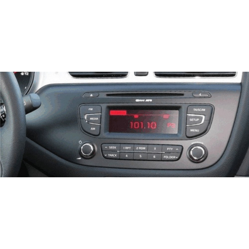 Použitie rámika 2DIN autorádia Kia Ceed 2012-