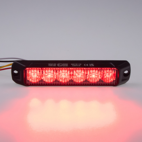 Červený 18W LED predátor 12-24V, ECE R65