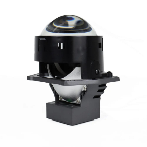 Uchytenie projektorových šošoviek so stretávacími a diaľkovými svetlami 