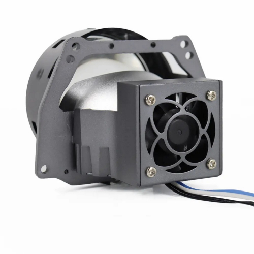 Zapojenie projektorových šošoviek so stretávacími a diaľkovými svetlami 