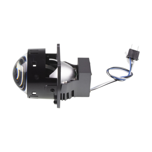 Montáž projektorových šošoviek so stretávacími a diaľkovými svetlami 