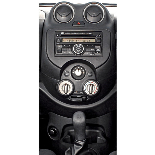 Použitie redukcie 2DIN autorádia Nissan Micra 05/2010-