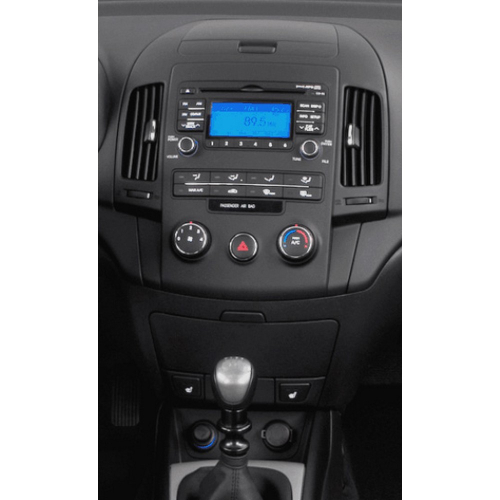 Použitie rámika 2DIN autorádia Hyundai i30 2008-2011 s manuálnou klimatizáciou