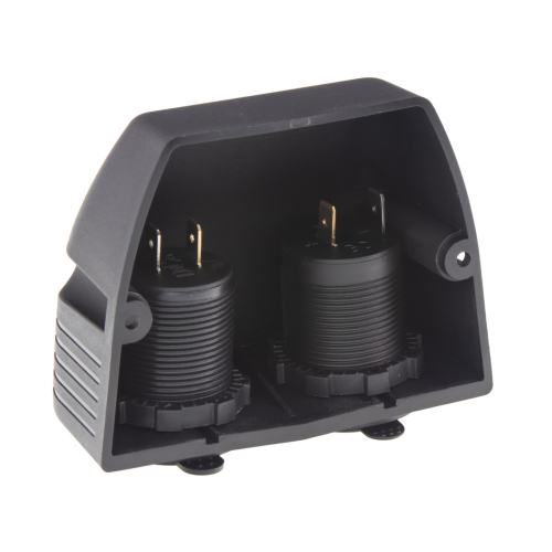 Použitie vodeodolnej 12/24V nabíjačky s panelom 1x CL + 2x nabíjačka USB