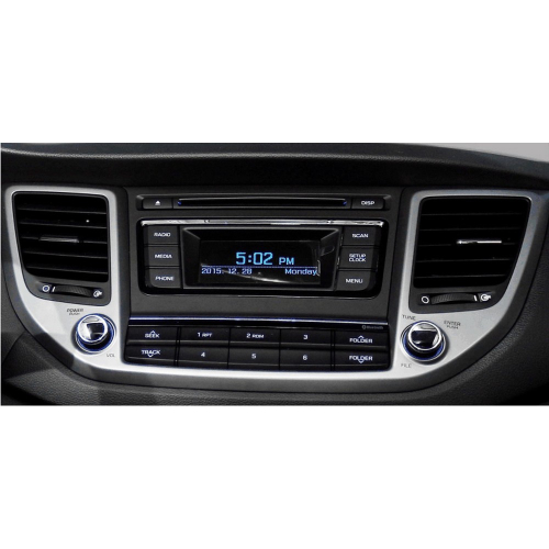 Strieborný rámik 2DIN autorádia Hyundai Tucson 2015-