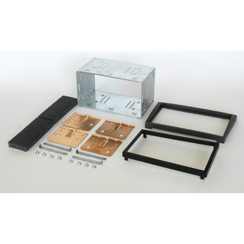 2DIN redukcia pre OPEL Agila, Corsa, Omega, Vivaro, Vectra, Combo C drevené uhlie (charcoal metallic)