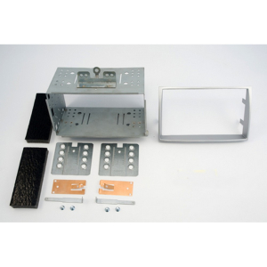 Redukcia 2DIN autorádia - Hyundai i20 (2009-2012) strieborná