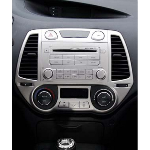 Strieborný rámček 2DIN autorádia Hyundai i20 03/2009-2012
