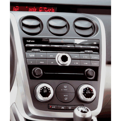 Použitie rámčeka 1DIN/2DIN autorádia Mazda CX-7 10/2009-2013