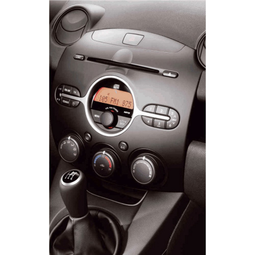 Použitie rámčeka 1DIN/2DIN autorádia Mazda 2 2007-