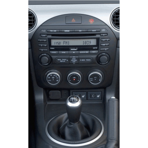 Použitie rámčeka 1DIN/2DIN autorádia Mazda MX-5 2005-2009