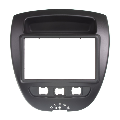 2DIN redukcia pre Peugeot 107, Toyota Aygo, Citroën C1 2005-2014 čierna
