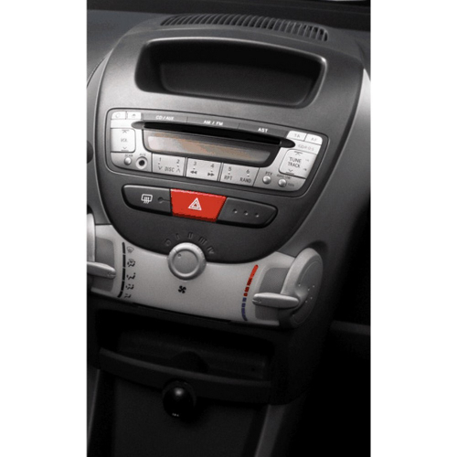 Použitie redukcie 2DIN autorádia Peugeot 107, Toyota Aygo, Citroën C1 2005-2014