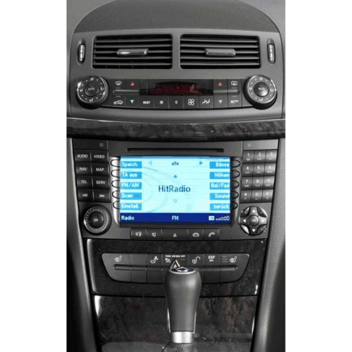 Použitie rámčeka 2DIN autorádia Mercedes E 02-09, Mercedes CLS 2004-2011