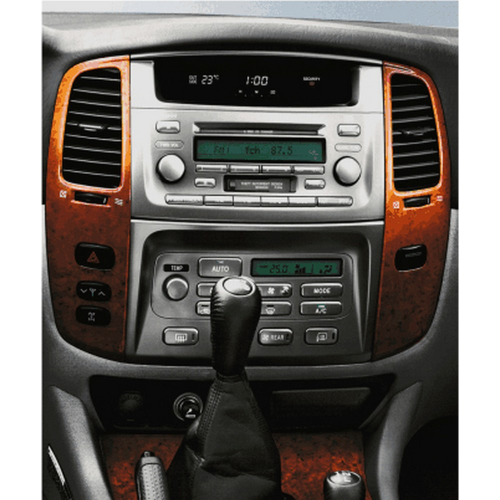 Použitie rámčeka 2DIN autorádia Toyota Land Cruiser 100 2003-2008, Lexus LX-470 1997-2008