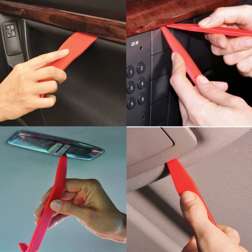 Použitie 19-dielnej sady vyberacích nástrojov na palubnú dosku a čalúnenie