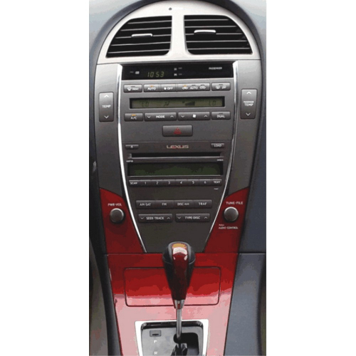 Použitie rámčeka 2DIN autorádia Lexus ES350 2006-2012