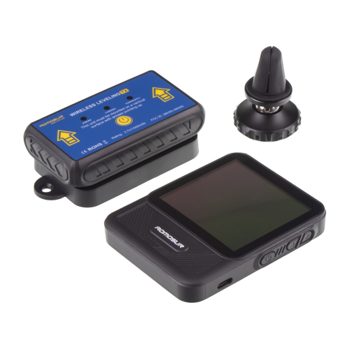 Náklonomer karavanu s bezdrôtovým displejom