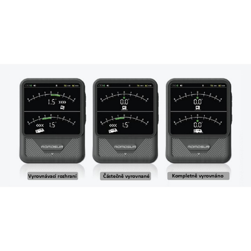 Použitie náklonomera s bezdrôtovým displejom