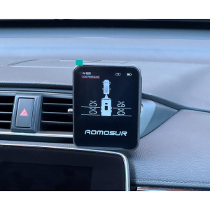 TPMS kontrola tlaku v pneumatikách - pro přívěsný vozík nebo karavan / 4x externí čidla / bezdrátový LCD