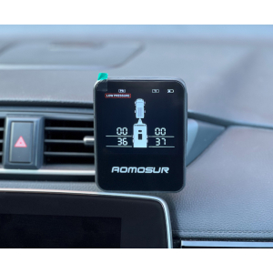 TPMS kontrola tlaku v pneumatikách - pro přívěsný vozík nebo karavan / 2x externí čidla / bezdrátový LCD