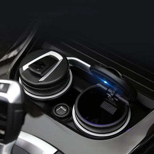 LED podsvietenie popolníka do držiaka nápojov