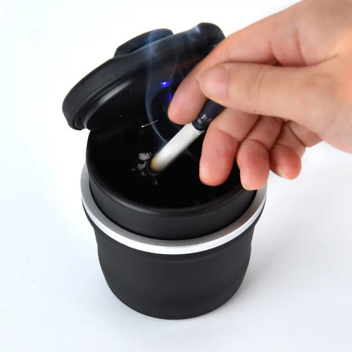 Podsvietený popolník do držiaka nápojov