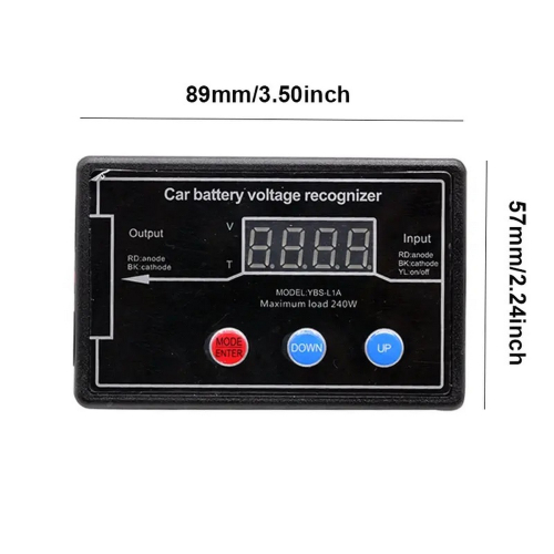 Rozmery nastaviteľného modulu pre automatické rozsvecovanie svetiel