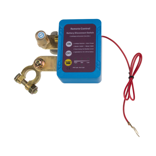 Diaľkovo ovládané relé na spínanie batérie 12-24V/240A