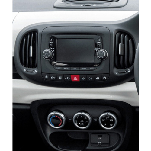 Použitie rámčeka 2DIN autorádia Fiat 500L 2012-