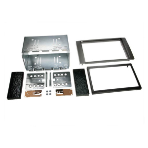 Redukcia 2DIN autorádia - Ford Fiesta / Focus / Fusion / C-Max / Galaxy / Kuga / S-Max / Transit (2004->) antracitová