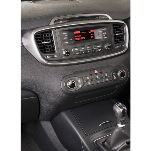 Použitie rámčeka 2DIN autorádia Kia Sorento 01/2015-