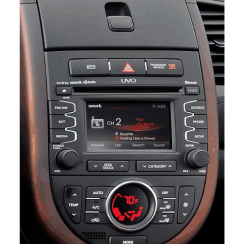 Použitie rámčeka 1DIN/2DIN autorádia Kia Soul 2011-2014